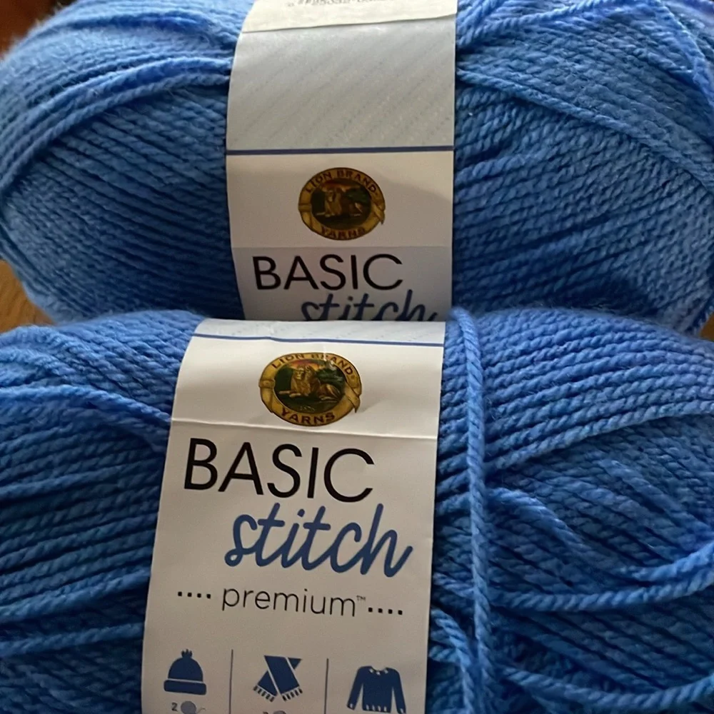 3 Pack Lion Brand Basic Stitch Premium Anti Pilling Yarn 219 Yards Each - Picture 3 of 3